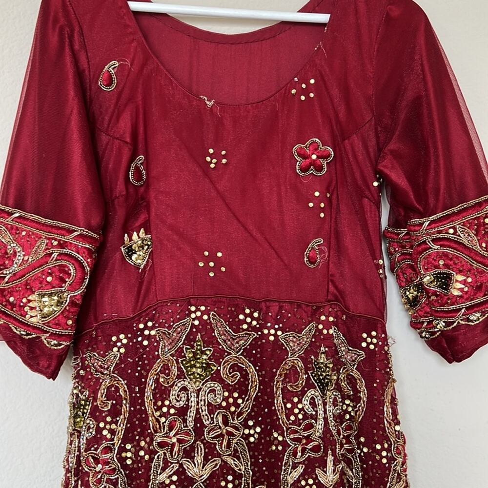 Embroidered Wedding Guest Dress - Picture 2 of 12